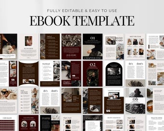 Ebook Template | Coaching Course Template | For Freelancers, Coaches, Course Creators | Canva Workbook Template