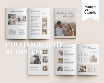 Photography Welcome Guide | Family Photography Style Guide | Photographer Pricing Template | Client guide for photographers | Family Session