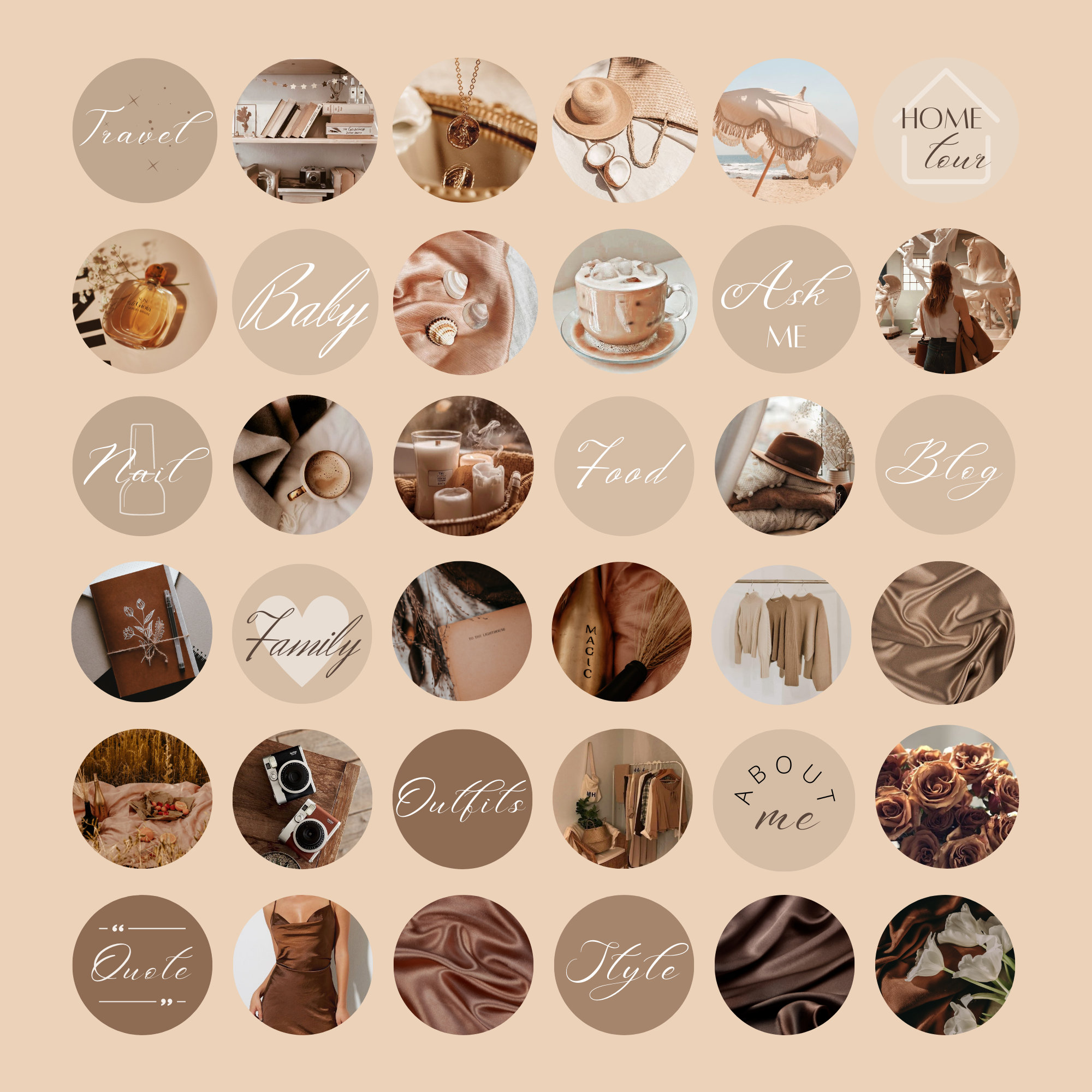 stationery-48-brown-instagram-highlight-covers-instagram-story