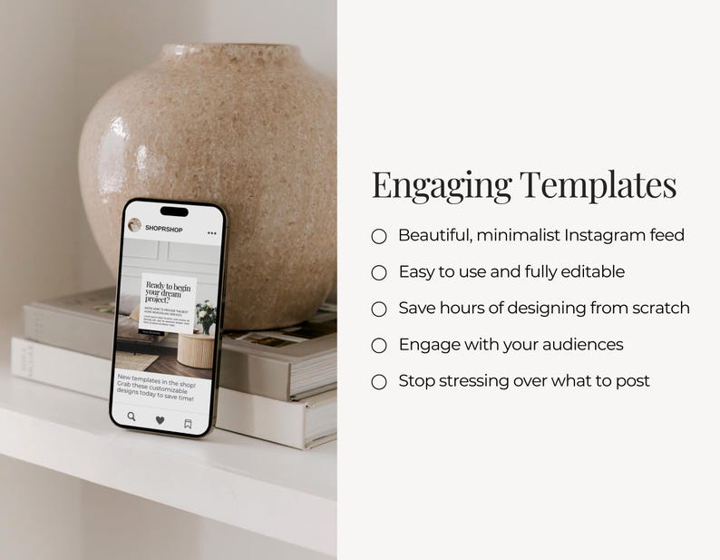 Sjabloon Instagram-bericht interieurontwerp | IG-postsjablonen voor interieurontwerp | Minimalistische canvassjablonen | Socialmediaberichten over onroerend goed afbeelding 6