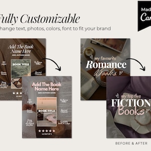 Bookstagram-mall | 80 estetiska Instagram-inlägg för Canva bild 5