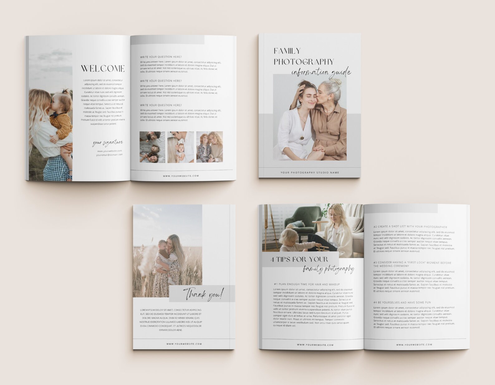 Photography Welcome Guide | Family Photography Style Guide ...
