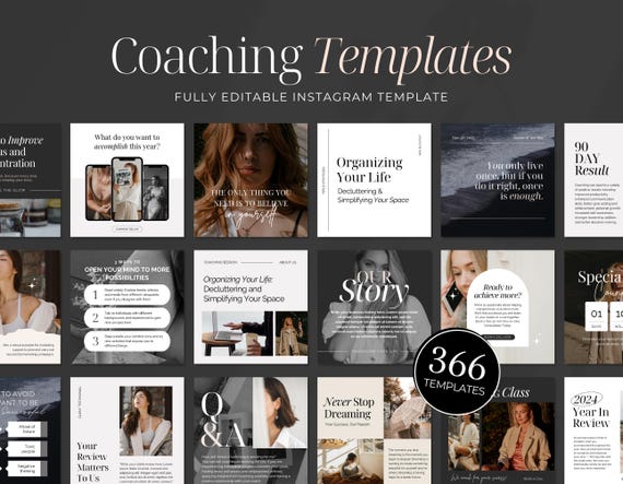 Coaching Instagram Post Template | Coach Social Media |Life Coach Instagram | Coaching Business | Coaching IG Post | Canva Template