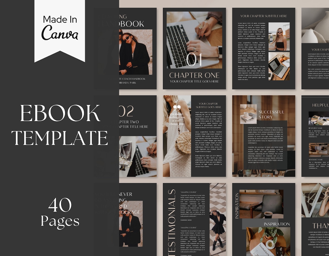 Ebook Template Canva | Coaching Guide Book Canva Template| Lead Magnet ...