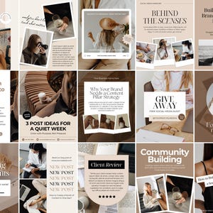 Instagram Post Templates | Social Media Manager Templates | Instagram Engagement | Digital Marketing Posts | Branding Kit image 10