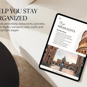 Editable Travel Itinerary Template | Trip Itinerary | Printable Travel Guide | Travel Agent Planner | Holiday Honeymoon Vacation Planner image 4