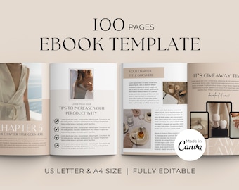 Ebook Template Canva | Coaching Guide Book Canva Template| Lead Magnet | Course Creator Template | Modern Workbook