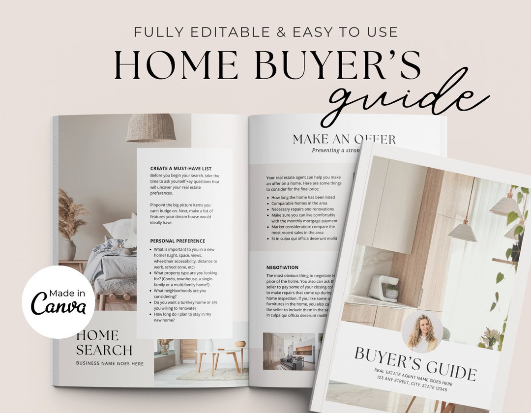 Real Estate Home Buyer Guide Real Estate Marketing Template Home Buying