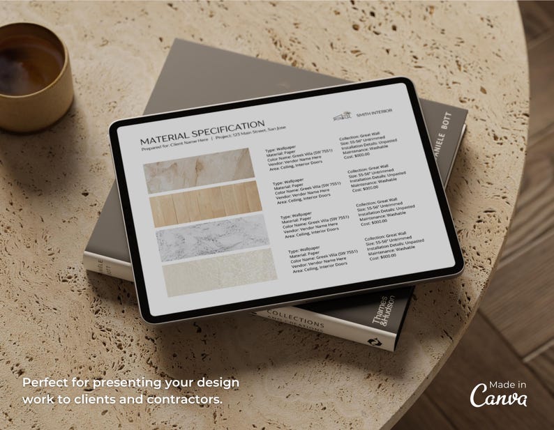Finishes Schedule Template | FF&E Schedule, Furniture Board | Interior Design, Renovation Template | Finishes and Fixtures image 9