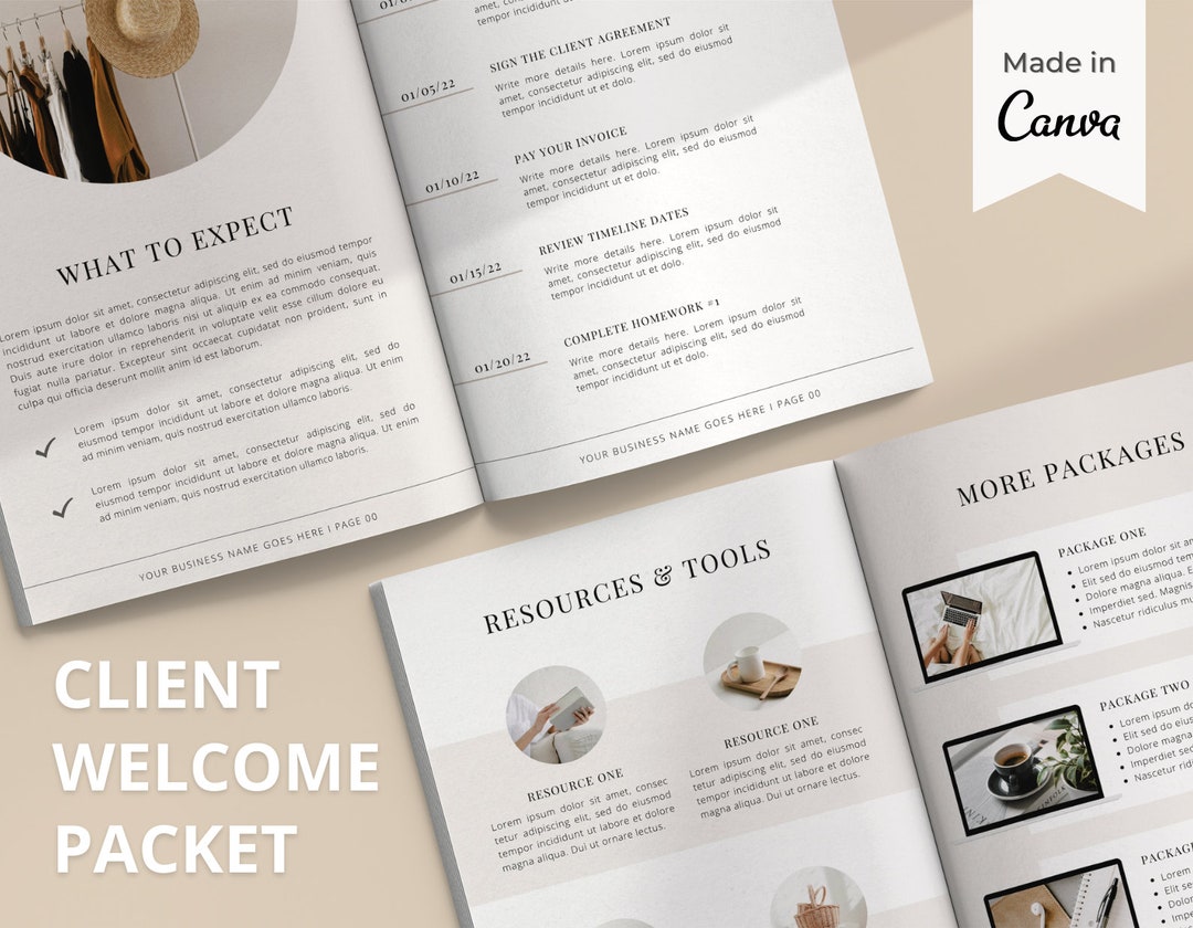 Client Welcome Packet Template new Client Service Guide Virtual ...