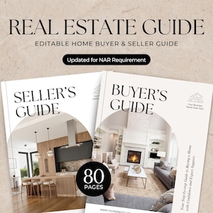 Real Estate Buyer and Seller Guide Bundle | Real Estate Guide Template Bundle | Home Selling Buying Process | Realtor Buyer & Seller Packet