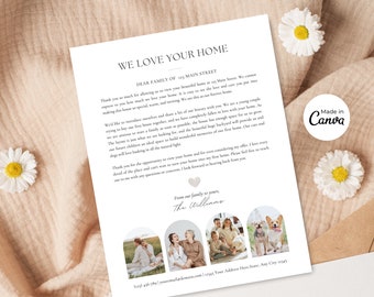 Home Offer Letter Template | Home Buyer Offer Letter | Home Love Letter | We Love Your Home | Letter to Seller| Canva Template