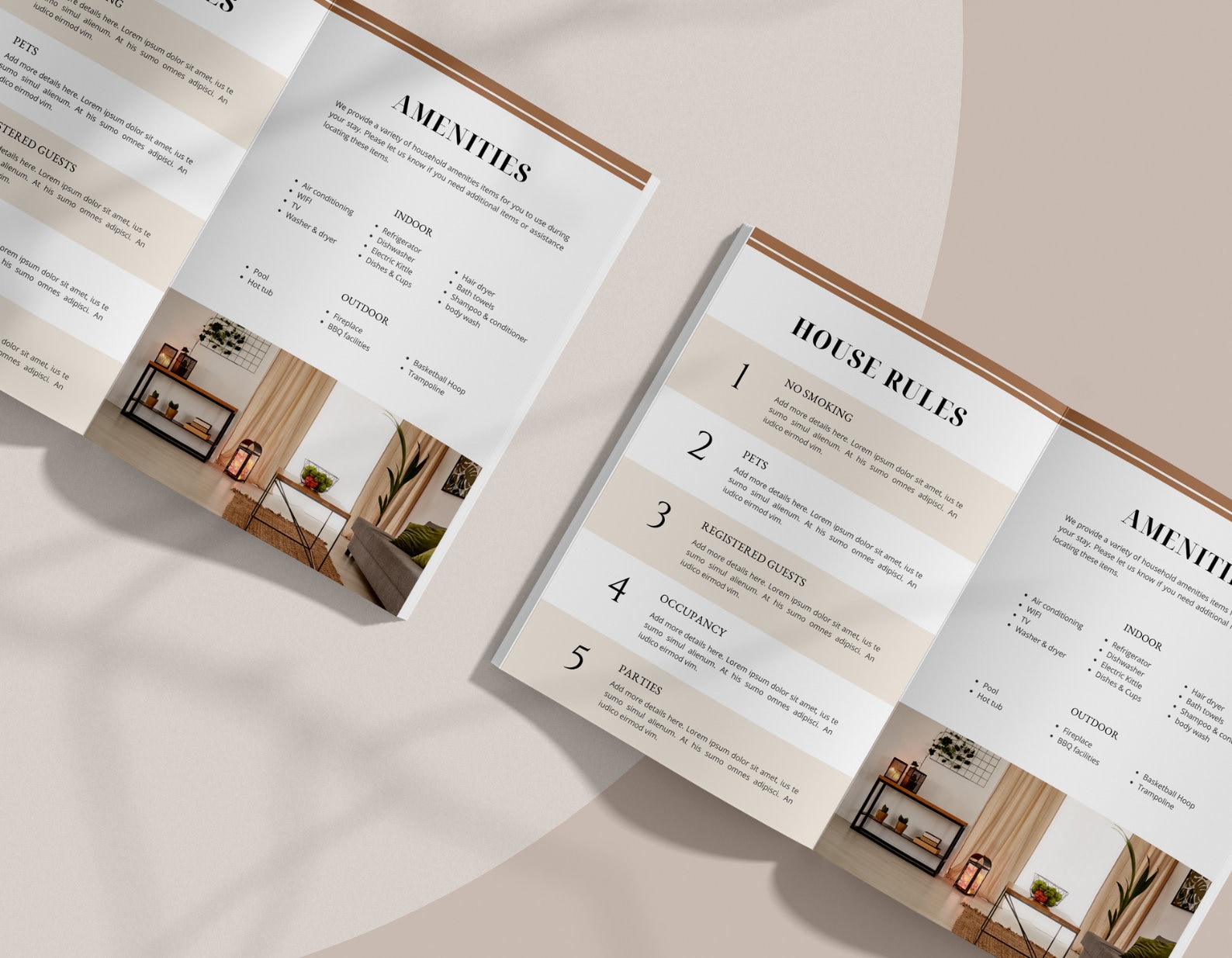 Airbnb Book Template House Host Manual Guidebook Etsy