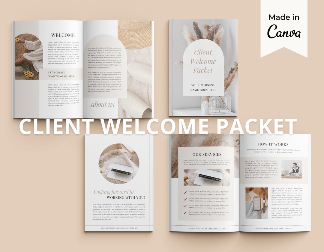 Client Welcome Packet Template |new Client Service Guide | Virtual ...