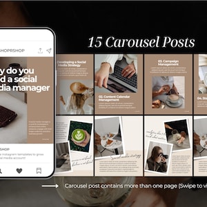 Instagram Post Templates | Social Media Manager Templates | Instagram Engagement | Digital Marketing Posts | Branding Kit image 8