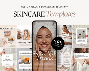 Instagram-berichtsjablonen voor schoonheidsspecialiste | Sociale media huidverzorging | instagramcanva huidverzorging | Instagram-bericht schoonheidsspecialiste | Spa Instagram