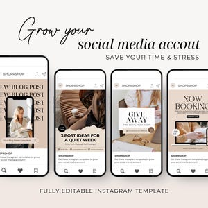 Instagram Post Templates | Social Media Manager Templates | Instagram Engagement | Digital Marketing Posts | Branding Kit image 4