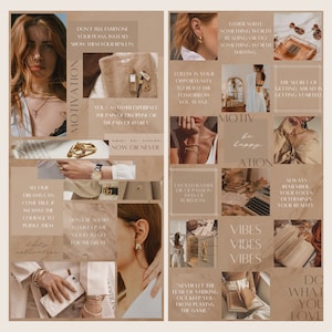 36 Instagram Puzzle Template| Minimalist Instagram Post| Instagram Influencer Templates| Social Media Branding Kit| Canva Templates