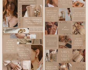 36 Instagram Puzzle Template| Minimalist Instagram Post| Instagram Influencer Templates| Social Media Branding Kit| Canva Templates