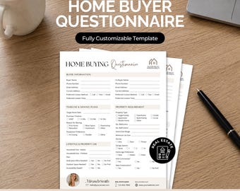 不動産購入者向け受付フォーム | 住宅購入者アンケートテンプレート | 購入者向け資料Canvaテンプレート