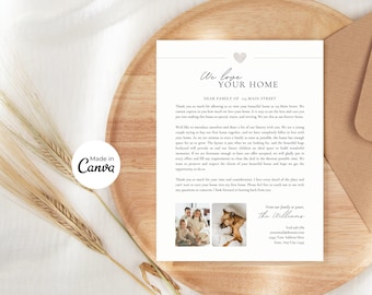 Home Offer Letter Template | Home Buyer Offer Letter | Home Love Letter | We Love Your Home | Letter to Seller| Canva Template
