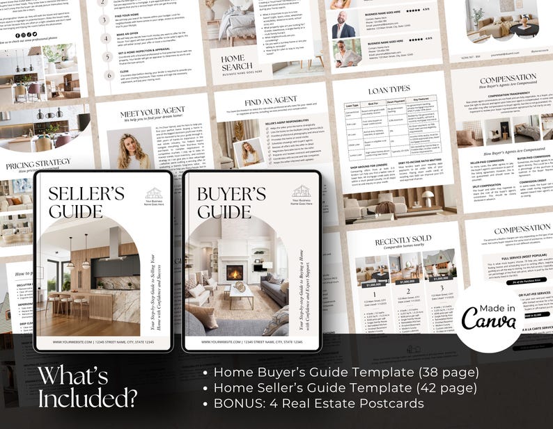 Real Estate Buyer and Seller Guide Bundle | Real Estate Guide Template ...