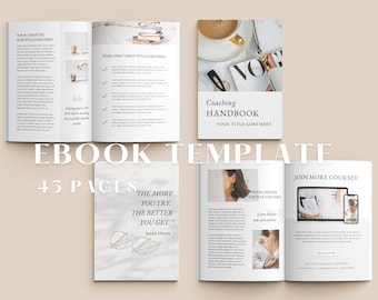 Editable Workbook Template | Canva Coaching EBook Template | Lead Magnet | Course Guide | Life Coach | Business | Marketing Tool Handbook