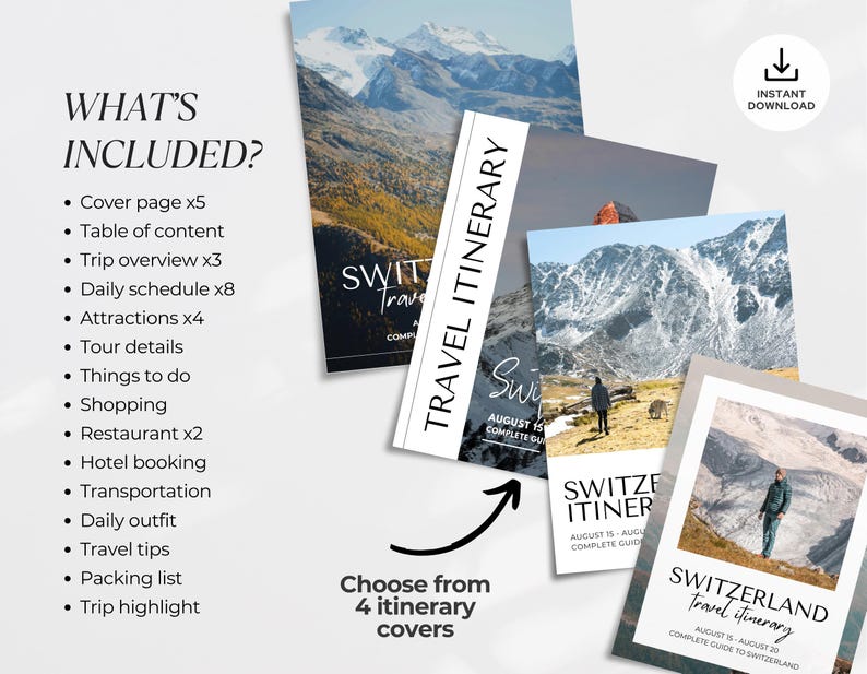 Editable Travel Itinerary Template | Trip Itinerary | Printable Travel Guide | Travel Agent Planner | Holiday Honeymoon Vacation Planner image 6