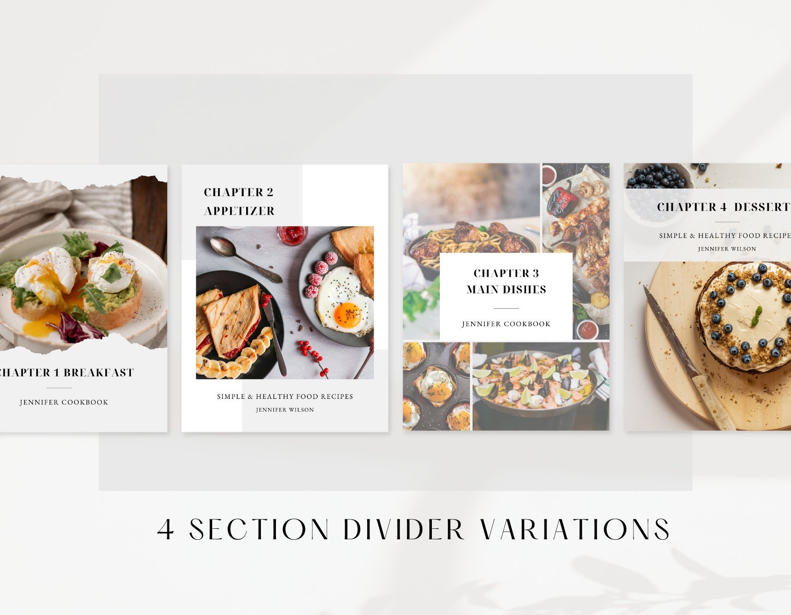Cookbook Template Recipe Book Template Editable Canva - Etsy