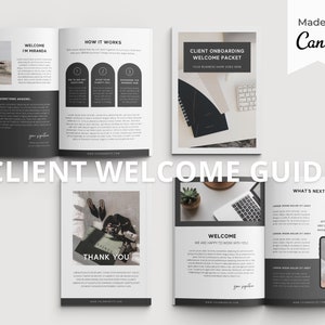 Client Welcome Packet | Onboarding Template | Virtual Assistant, Coaching, Interior Design Welcome Guide Package