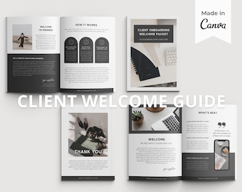 Client Welcome Packet | Onboarding Template | Virtual Assistant, Coaching, Interior Design Welcome Guide Package