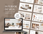 Interior Design Template | Client Presentation Template | Interior Designer Moodboard | E-Design Presentation Board | Canva Template