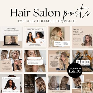 Hair stylist Instagram Post Template | Hair Beauty Salon Social Media | Hair care Business Wig Instagram Template