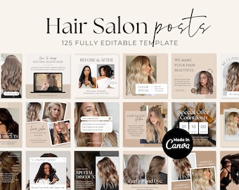 Hair stylist Instagram Post Template | Hair Beauty Salon Social Media | Hair care Business Wig Instagram Template