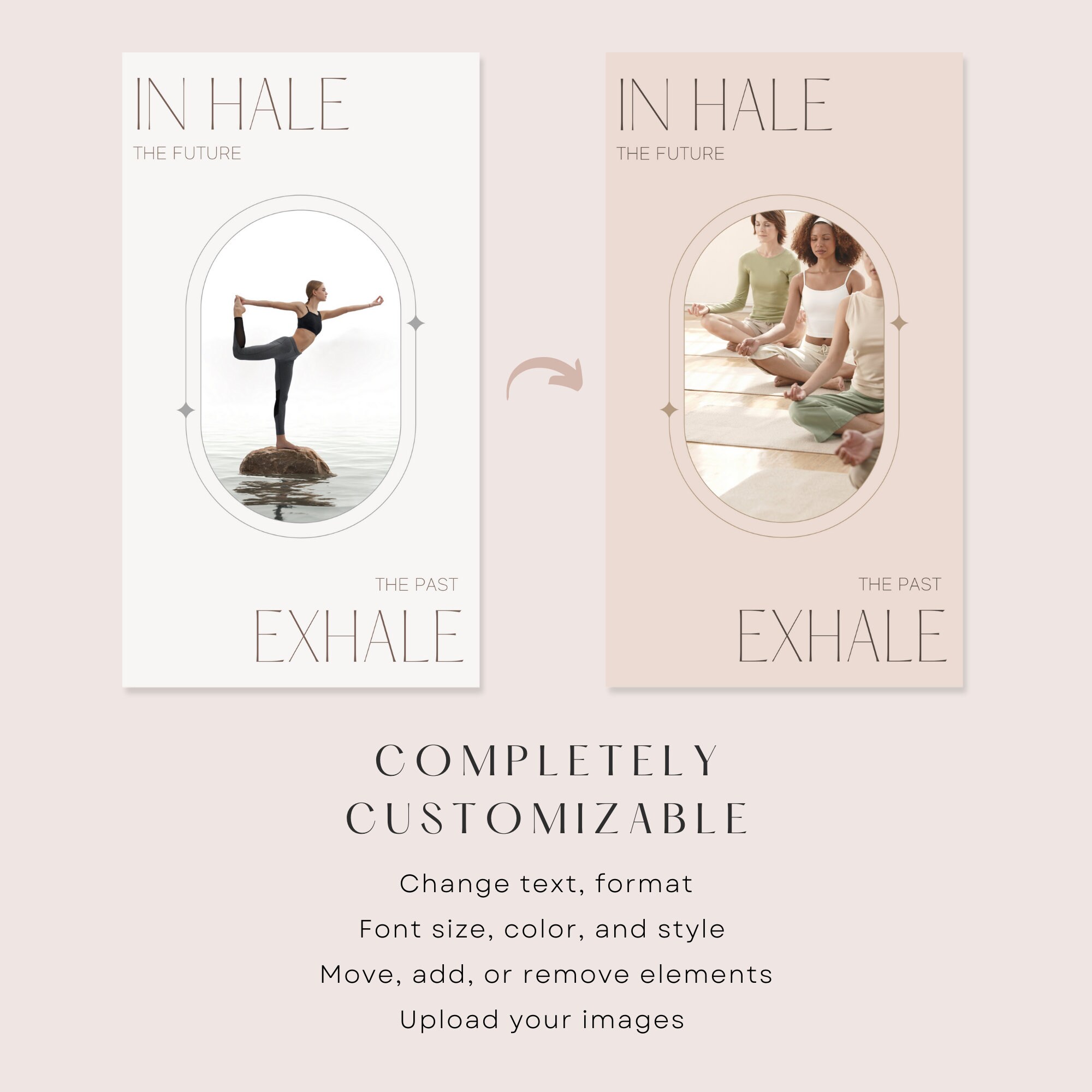 Yoga Instagram Story Templates | Yoga Teacher Wellness Coach | Fitness ...