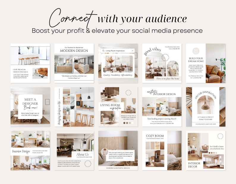 Interior Design Template | Instagram Template Interior Design Services ...