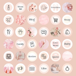 36 Pink Instagram Highlight Covers Instagram Story Highlight - Etsy