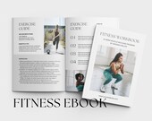 Fitness Ebook Template | Fitness Program Planner | Fitness Yoga Coach Template | Nutrition Coach | Workout Personal Training | Gym Packet