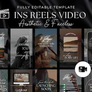 Faceless Instagram Reels | Coach Instagram Reels | Instagram Video Reels | Social Media Instagram Templates | Canva Template