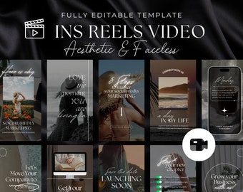 Faceless Instagram Rollen | Coach Instagram Rollen | Instagram Video Rollen | Social Media Instagram Vorlagen | Canva Vorlage
