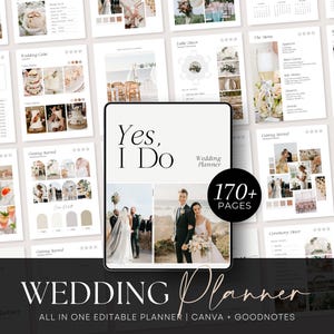 Wedding Planner Bundle | Digital Wedding Planning Book | Wedding Checklist Binder | GoodNotes Notability iPad Planner