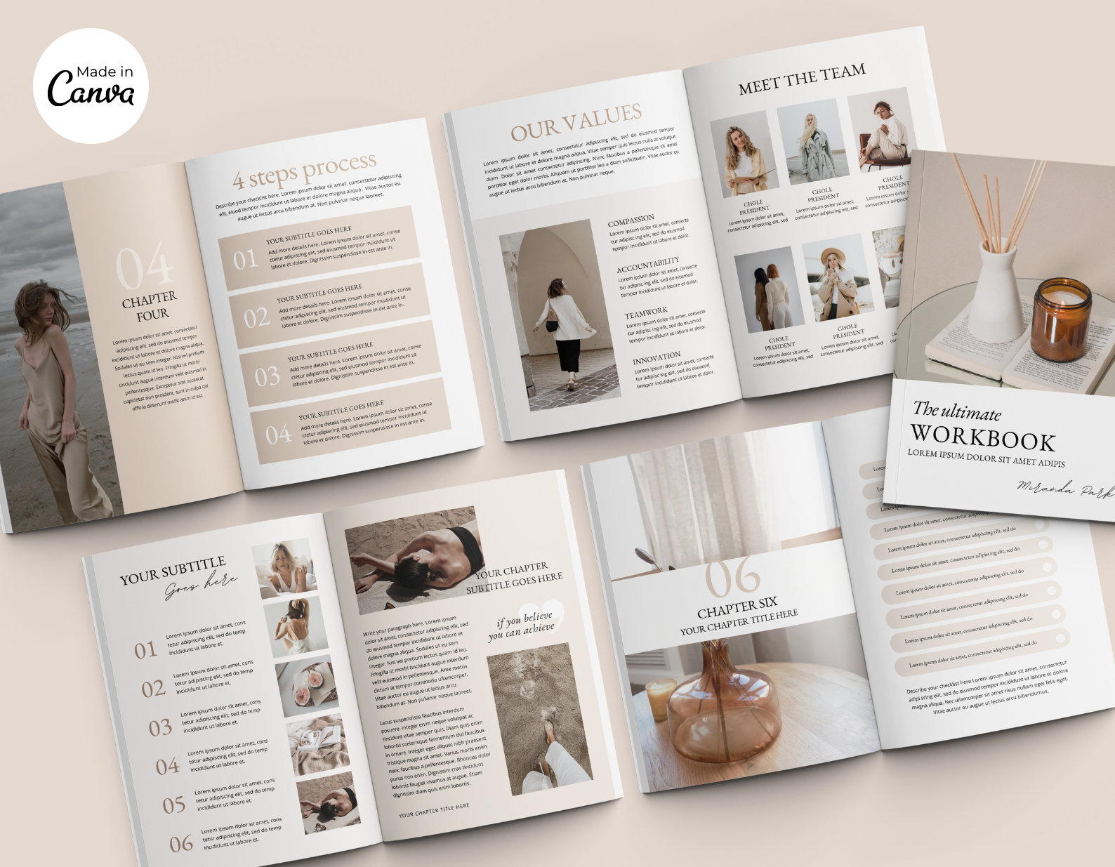 Editable Workbook Template | Canva Coaching Ebook Template | Lead ...