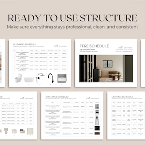 Finishes Schedule Template | FF&E Schedule, Furniture Board | Interior Design, Renovation Template | Finishes and Fixtures image 2