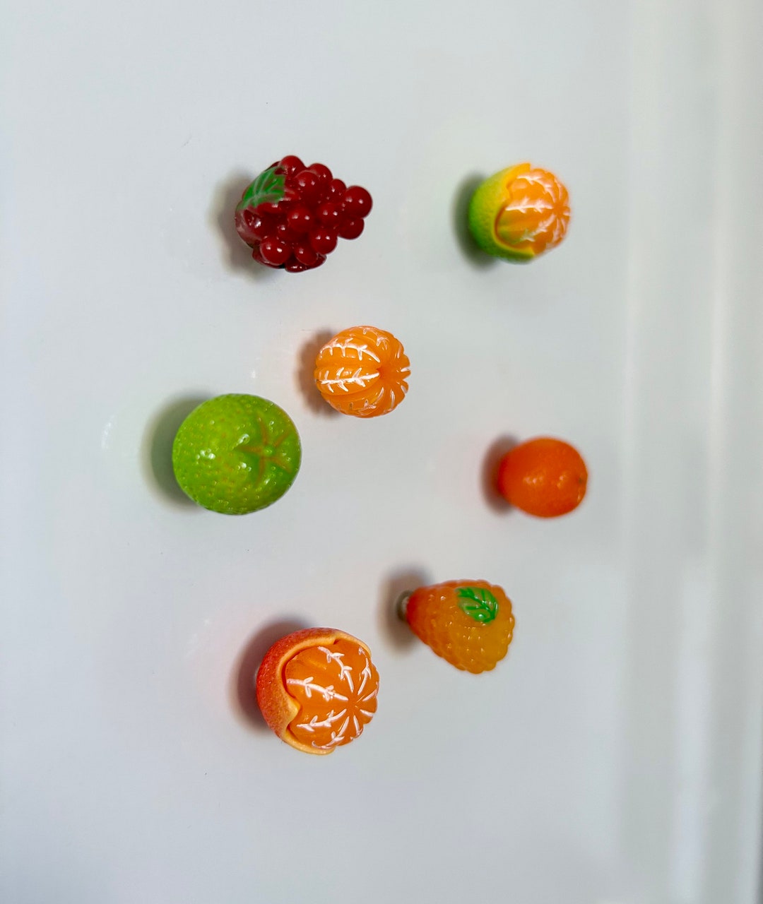 Fruit Set of 7 / Food Themed Decor / Cute Fruit Themed