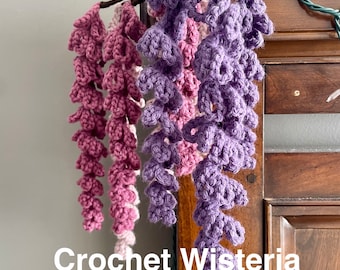 Motif de fleurs de glycine au crochet pour débutants - Motif uniquement !!