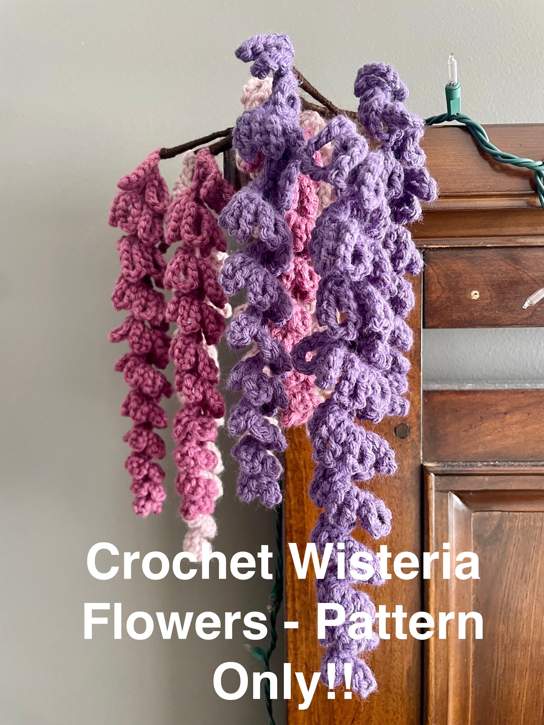 Crochet Wisteria Flower Pattern for Beginners - Pattern Only!! - Etsy Israel