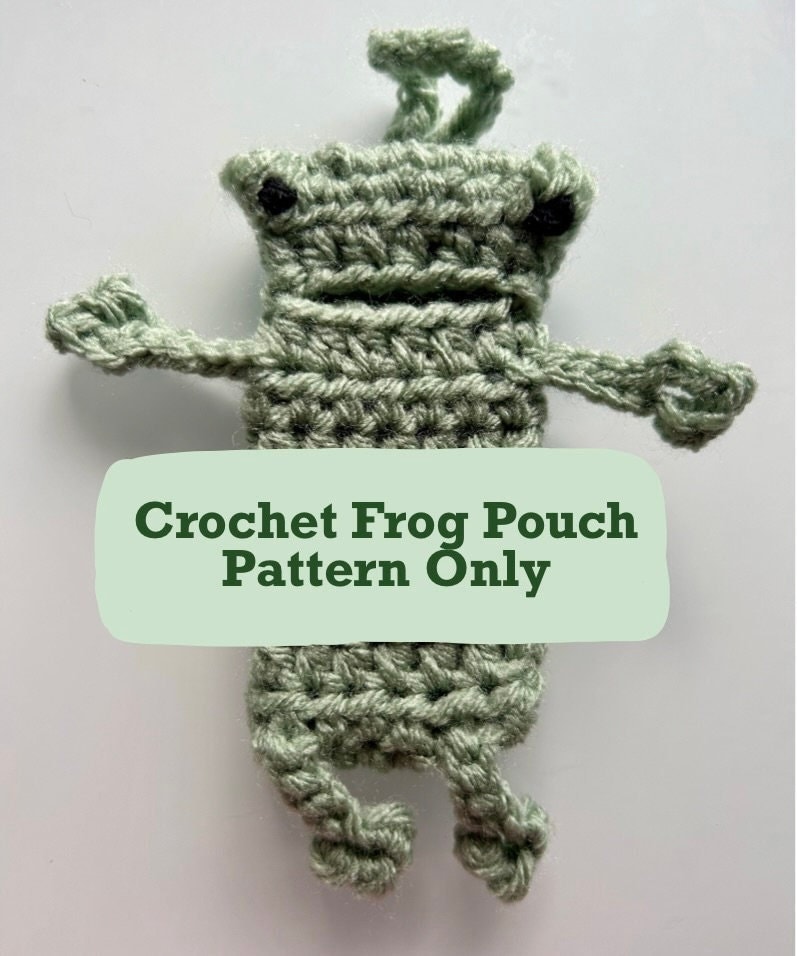 Crochet Pattern for Froggie Lighter/lip Balm/chapstick/pouch