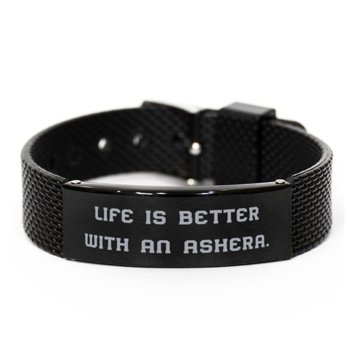Unangebrachtes Ashera Cat Black Shark Mesh Armband Life Is. | Etsy