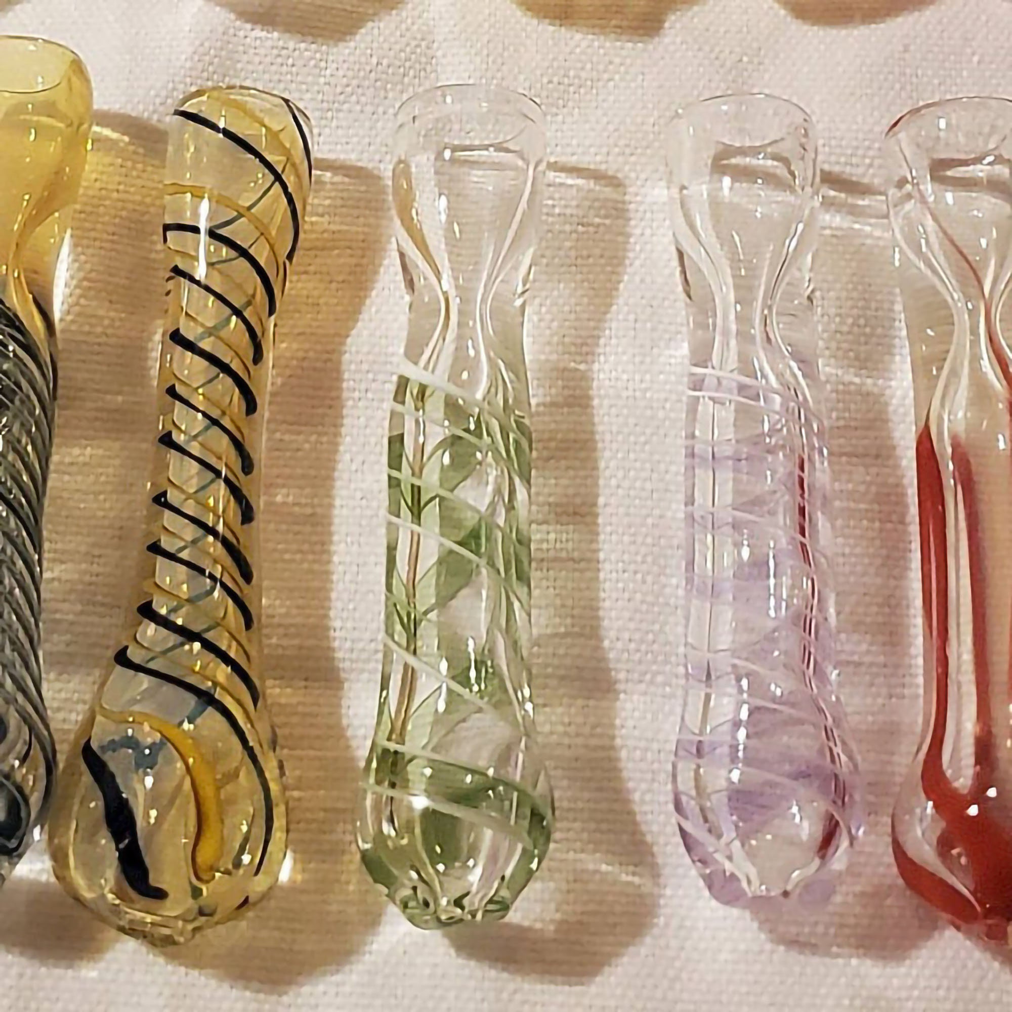 5 Pack Handmade Chillums Pipes Glass Smoking Fast Shipping. | Etsy