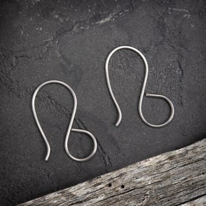 Stainless Steel 304 Large Loop Shepherds Hook Earwires,  20gauge/.8mm, handmade in Australia, earring making supplies.